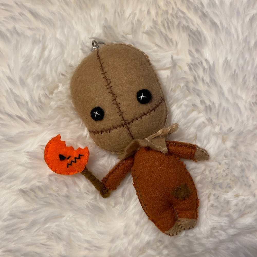 Sam Trick r Treat felt ornament / bag charm.